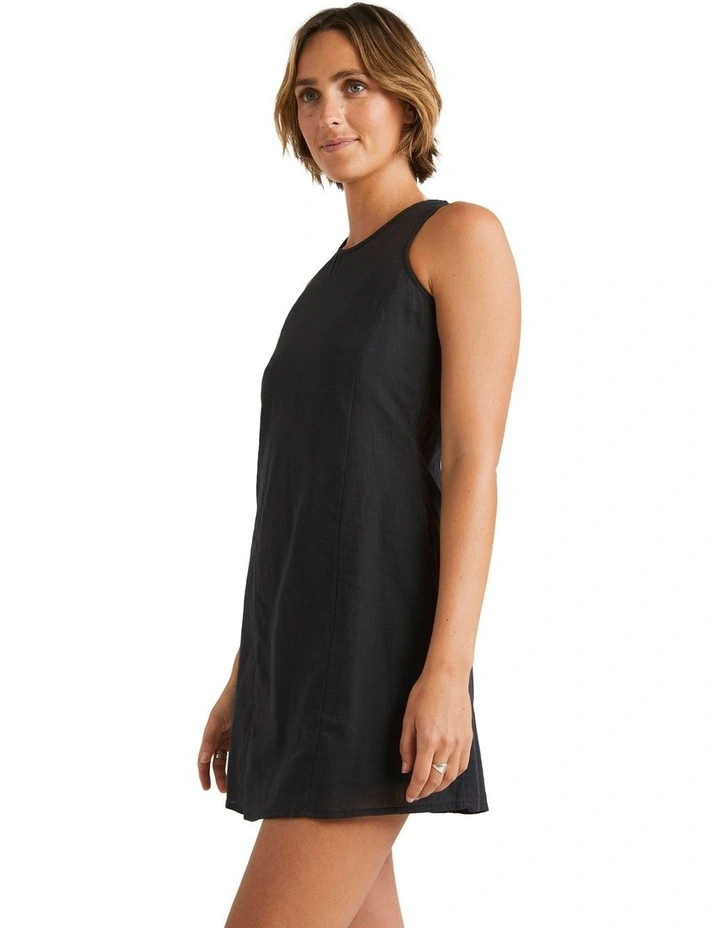 Earth Mini Dress Black in Black image 3