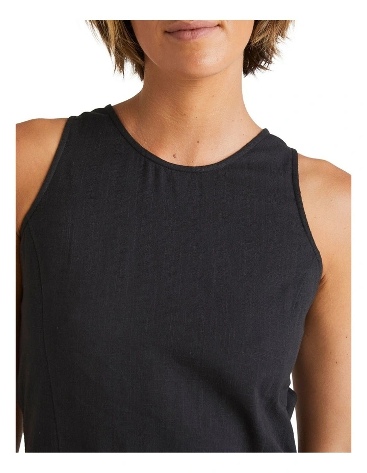 Earth Mini Dress Black in Black image 4