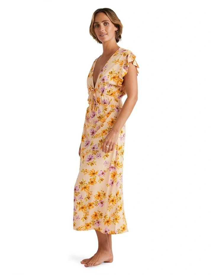 Willful Dreams Picnic Dress in Peach image 3