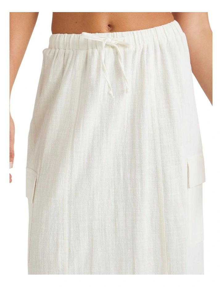 Sunny Cargo Skirt in Salt Crystal image 4