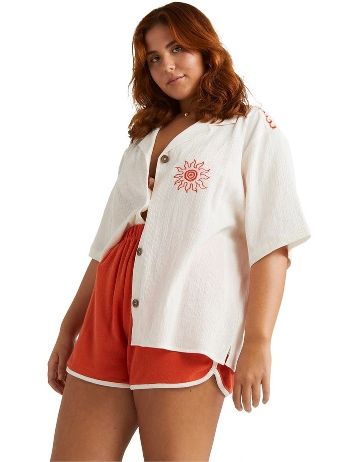 Tropical Summer Shirt in Salt Crystal image 3