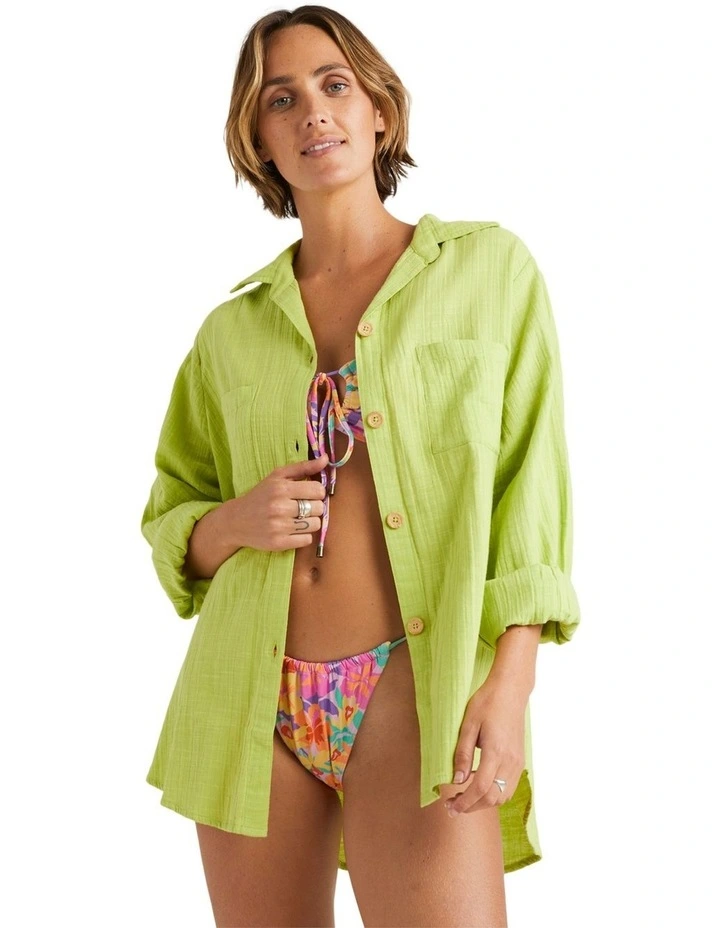 Swell Shirt in Lime image 1