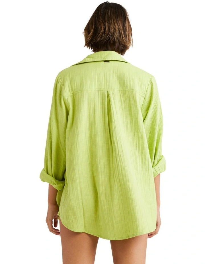 Swell Shirt in Lime image 2