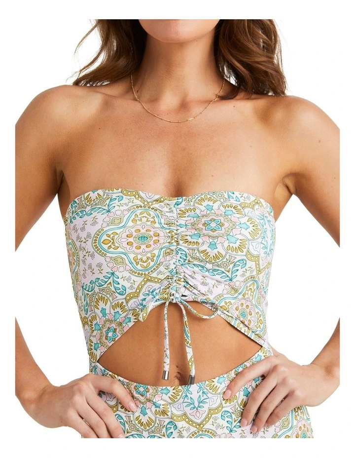 Summerside Summer Bandeau One Piece in Salt Crystal image 4