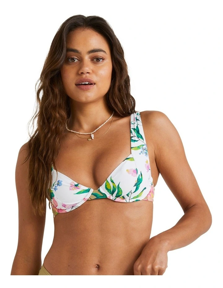 Laylow Chloe Bikini Top Bra in White image 1