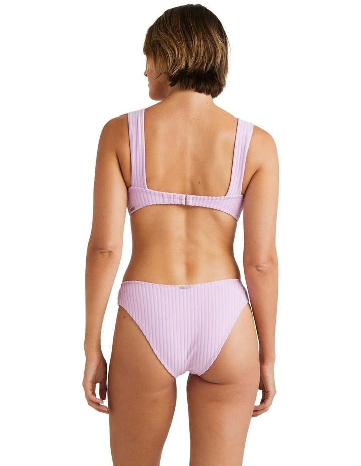Terry Rib Kali Bralette in Purple image 2