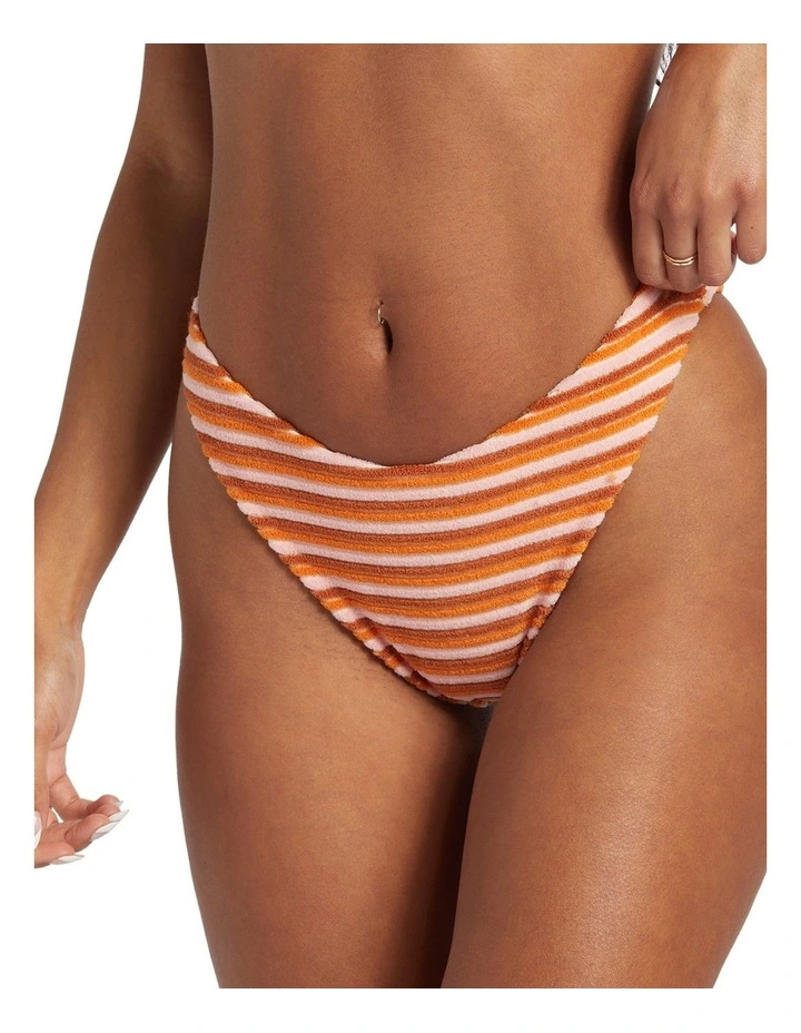 Tides Terry Skimpy Hike Bikini Bottoms in Multi image 4