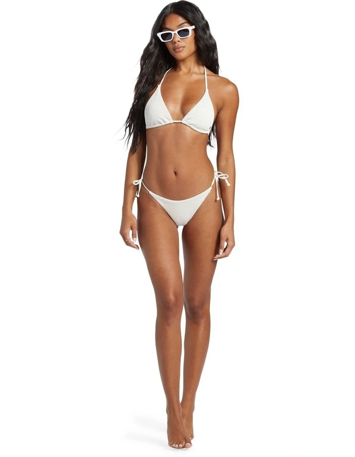 Summer High Tie Side Tanga Bikini Bottoms in Salt Crystal image 5