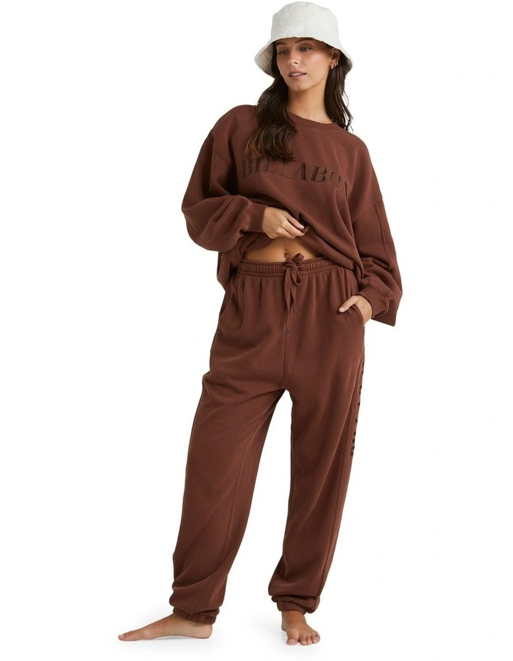 Billabong Baseline Track Pants In Toasted Coconut MYER