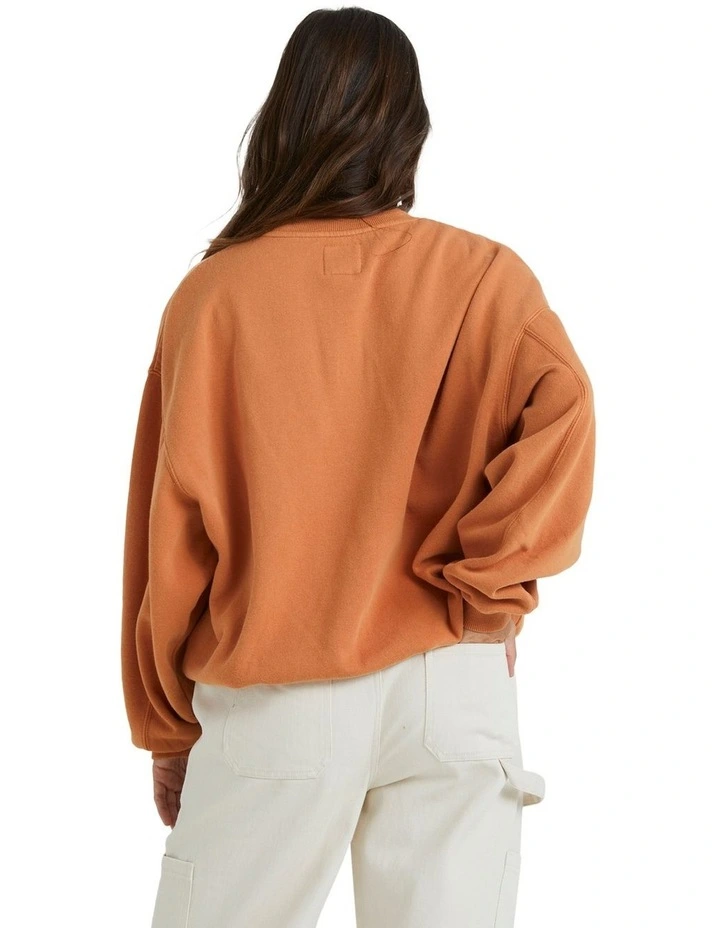 Surf High Kendall Crew Jumper in Dried Mango image 2