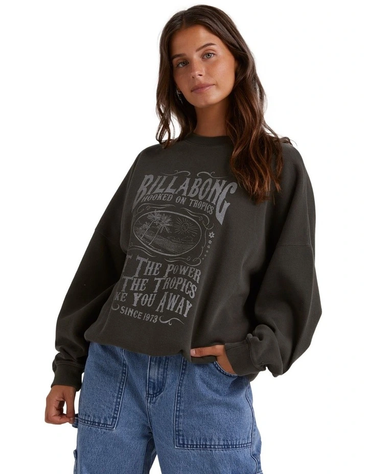 Sun Coast Long Sleeve T-shirt in Washed Black image 1