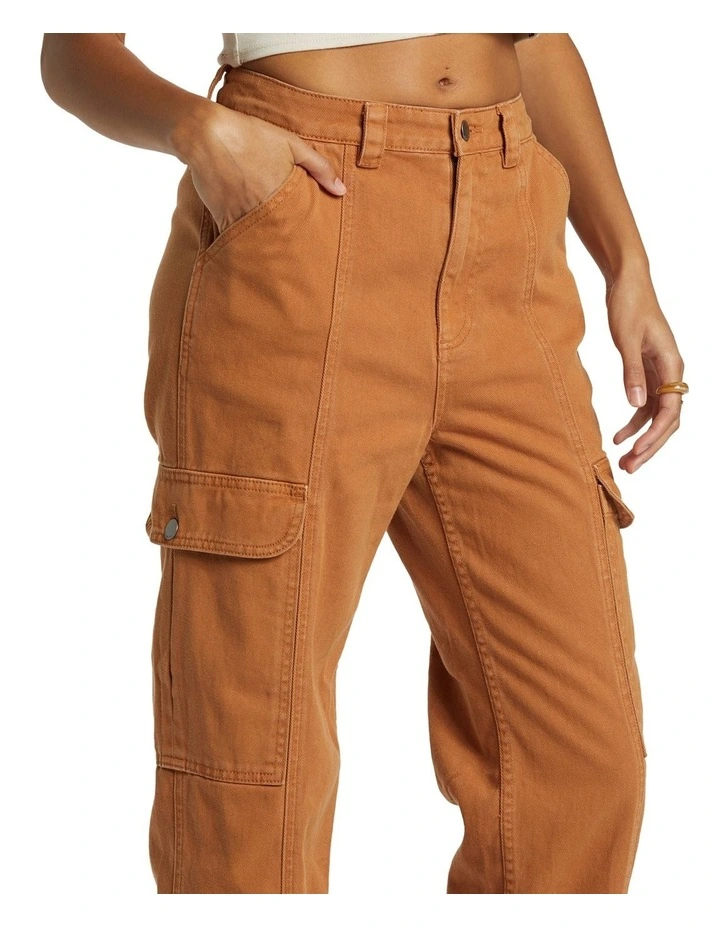 Wall To Wall Denim Pants in Brown image 4