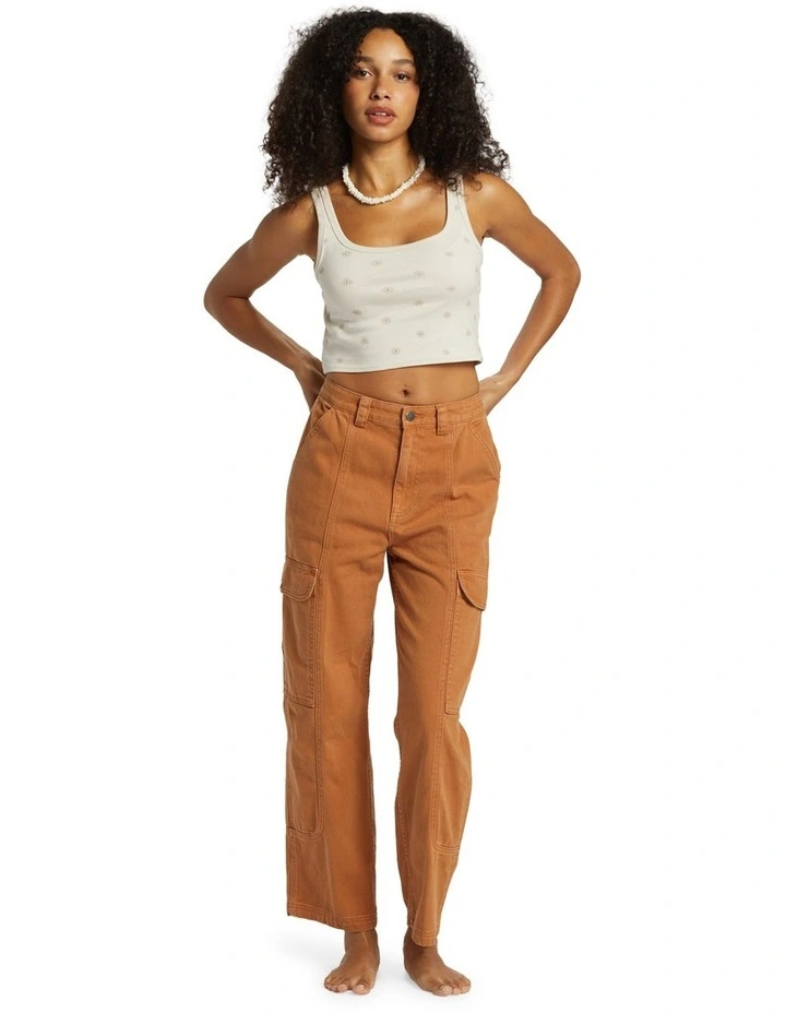 Wall To Wall Denim Pants in Brown image 5