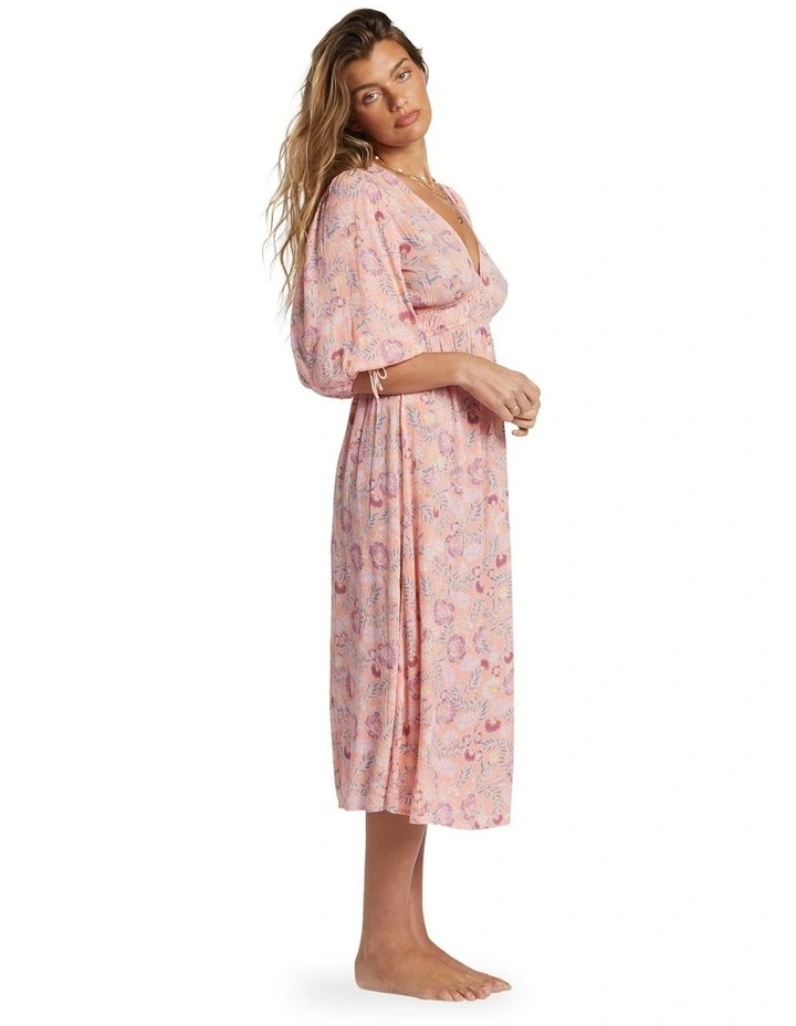 Paradise Sky Midi Dress in Pink image 3