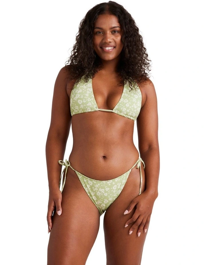 Wild West Ditsy Multi Halter Bikini Top in Green image 1