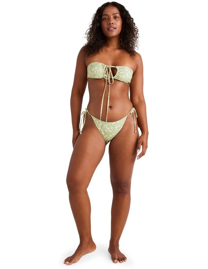 Wild West Ditsy Multi Halter Bikini Top in Green image 5