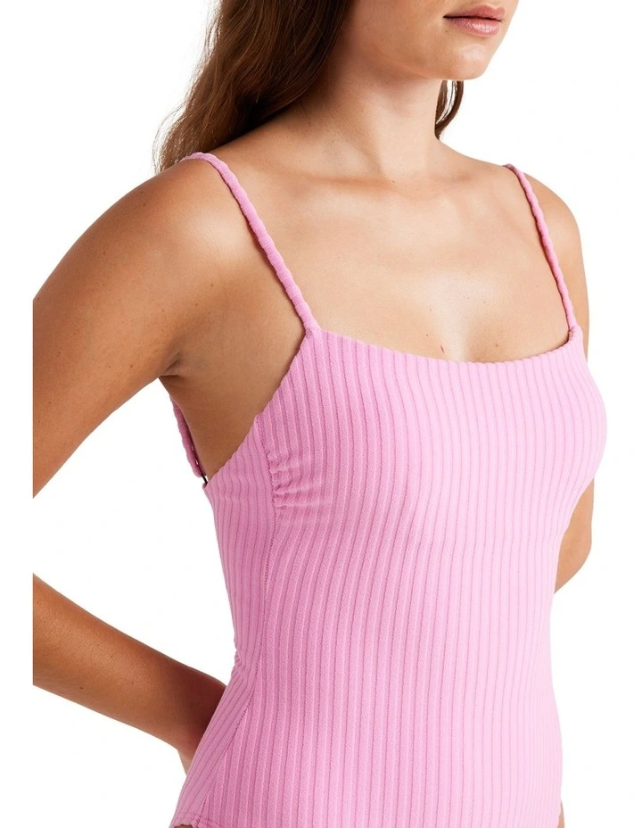 Terry Rib Bella One Piece in Pink image 4