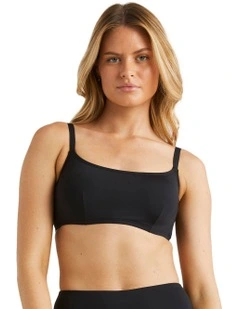 Sol Searcher Mia Bralette Bikini Top in Black