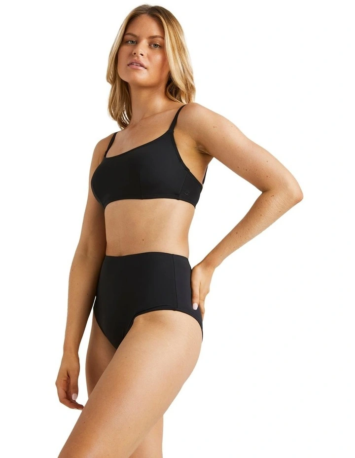 Sol Searcher Mia Bralette Bikini Top in Black image 3