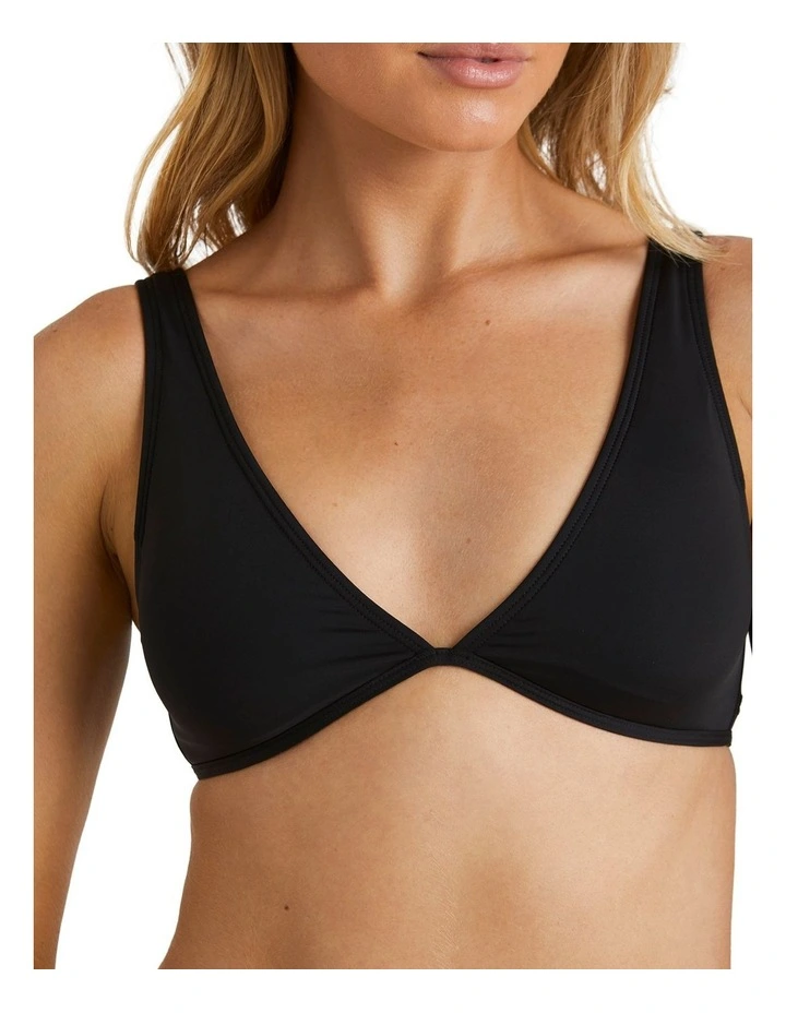 Sol Searcher Ava Tank Bikini Top in Black image 4