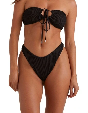 Summer High Hike Bikini Bottom in Black