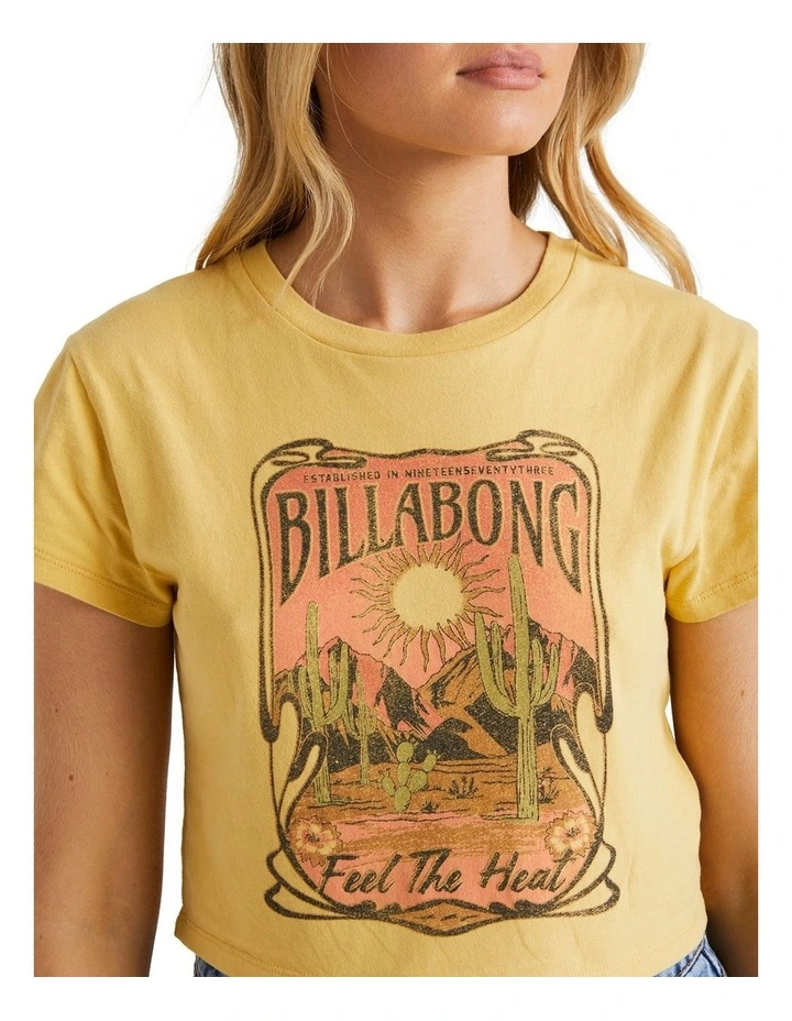 Feel The Heat T-Shirt in Yellow image 4