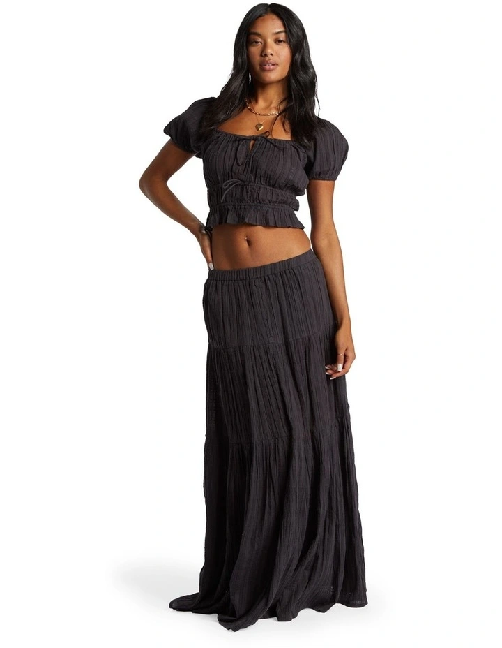 Ditsy Dreams Skirt in Black image 1