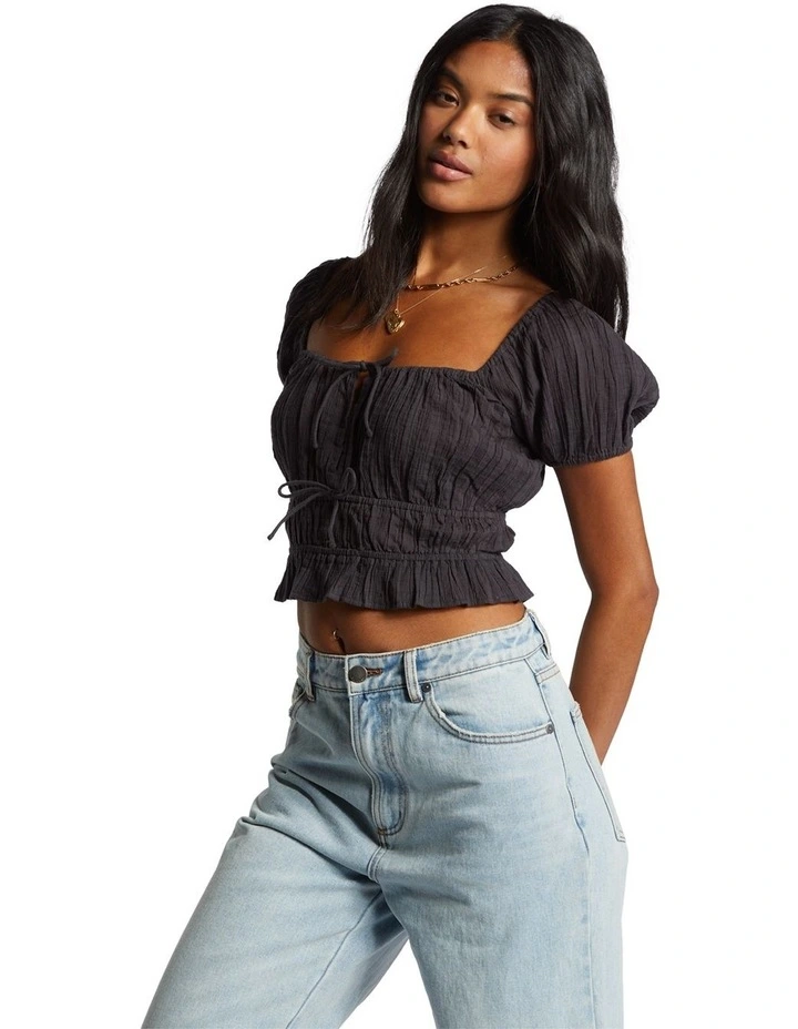 Sun Kissed Top in Black image 3