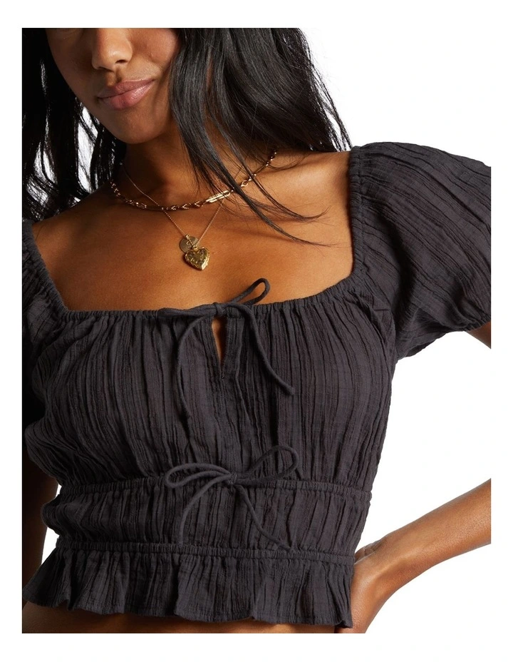Sun Kissed Top in Black image 4