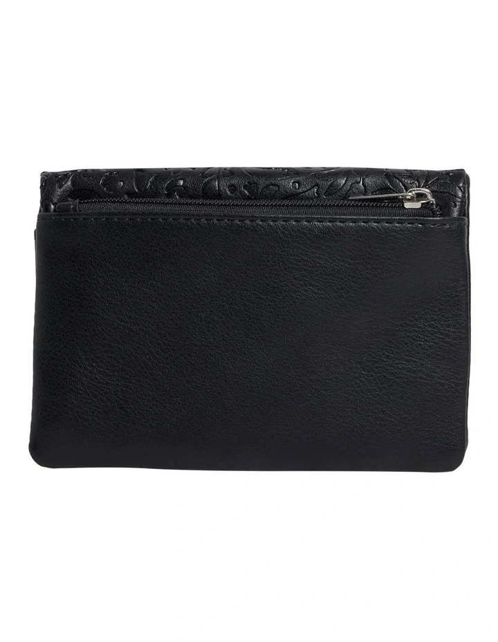 Sweet Mystic Embossed Wallet in Black image 2