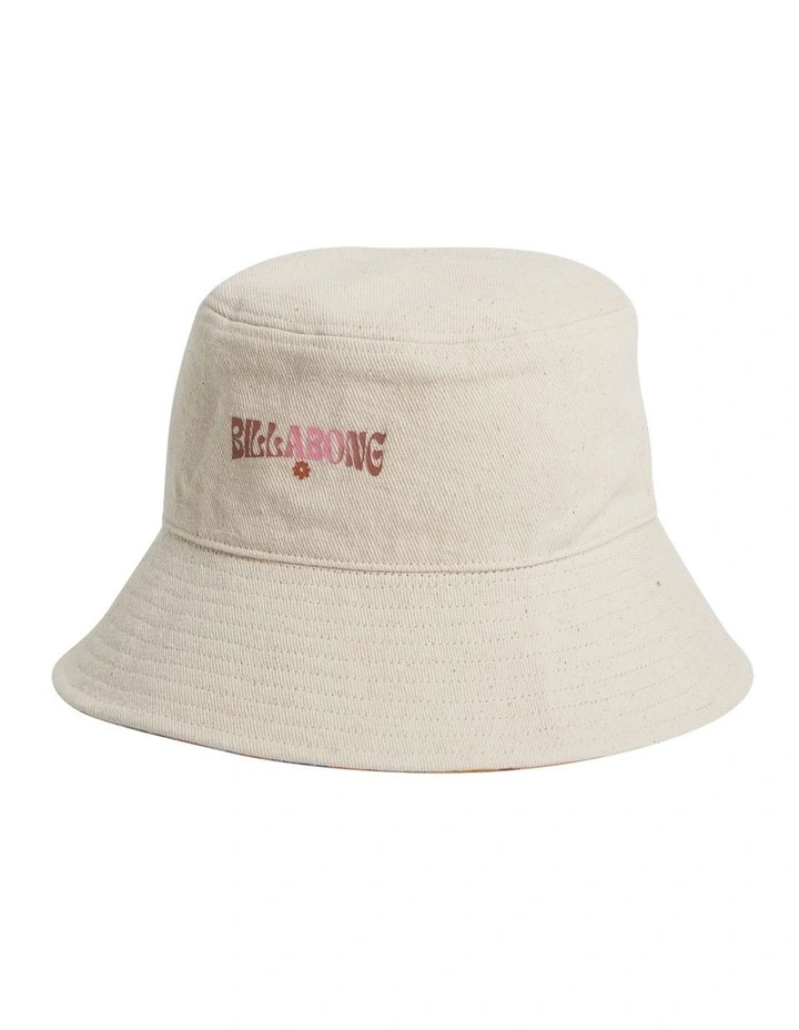 Posy Flip Side Bucket Hat in Cream image 1