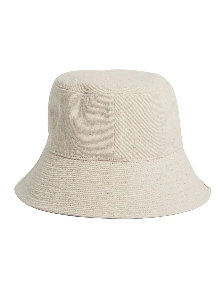 Posy Flip Side Bucket Hat in Cream image 2
