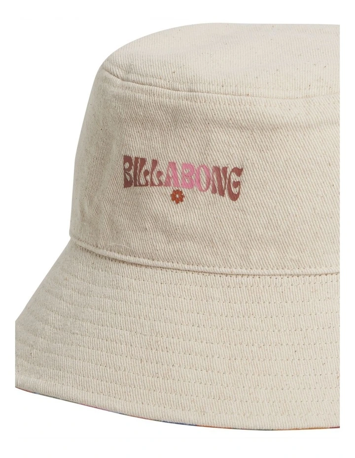 Posy Flip Side Bucket Hat in Cream image 3