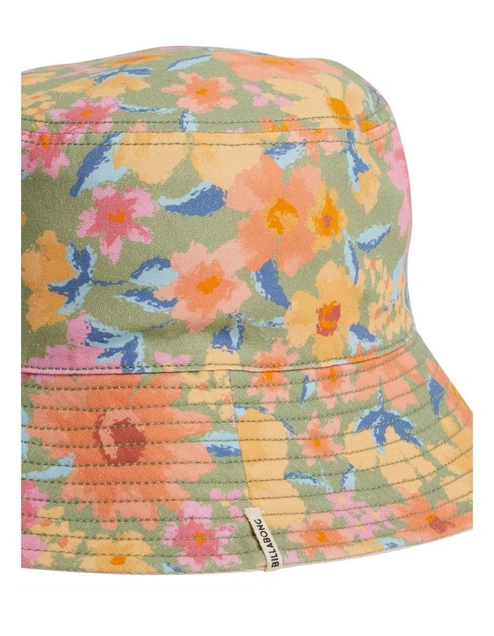 Posy Flip Side Bucket Hat in Cream image 6