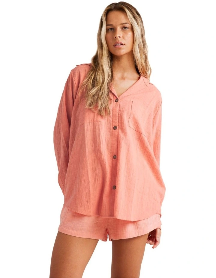 Soft Swell Eco Blouse in Peach image 1