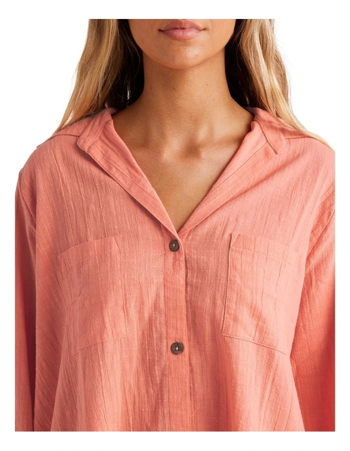Soft Swell Eco Blouse in Peach image 5