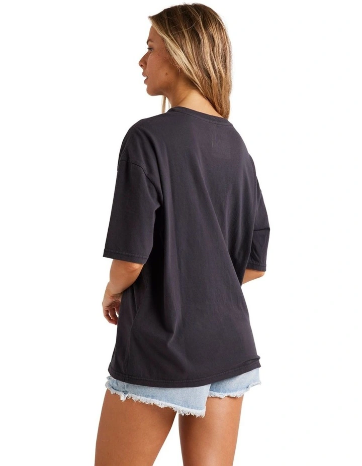 Spiral Sun Short Sleeve T-shirt in Black image 2