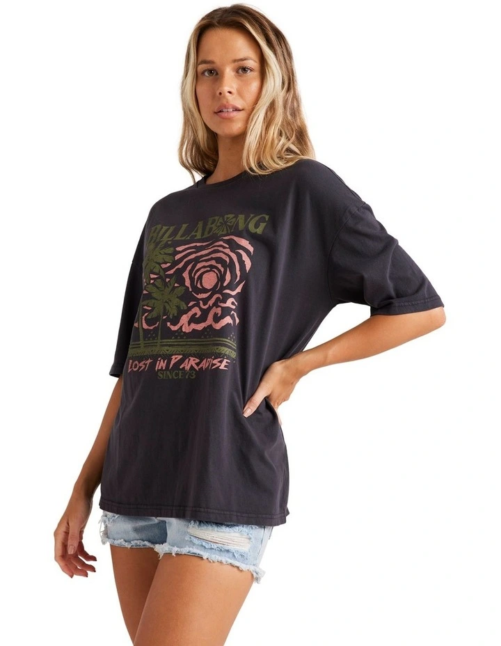 Spiral Sun Short Sleeve T-shirt in Black image 3