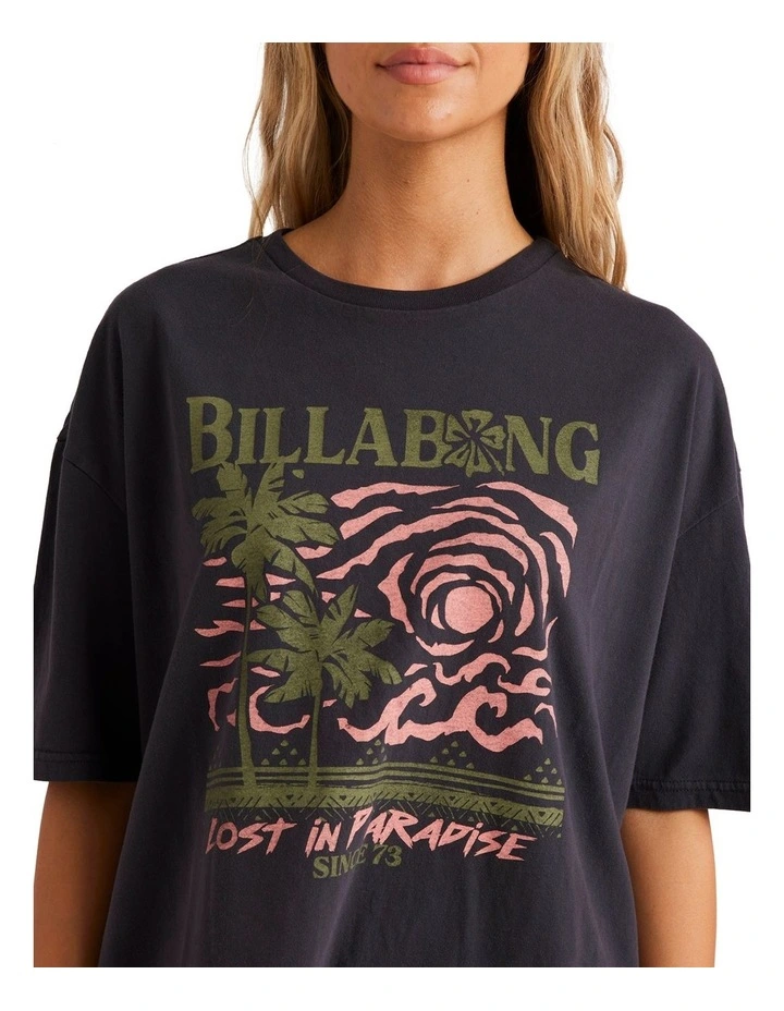 Spiral Sun Short Sleeve T-shirt in Black image 4