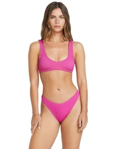 Summer High Bikini Bottom in Fiesta Pink