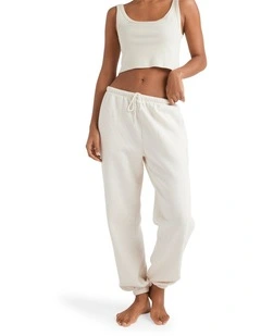 Wave Essentials Track Pants in Snow Marle