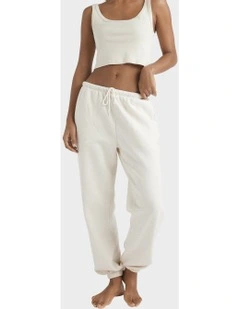 Wave Essentials Track Pants in Snow Marle