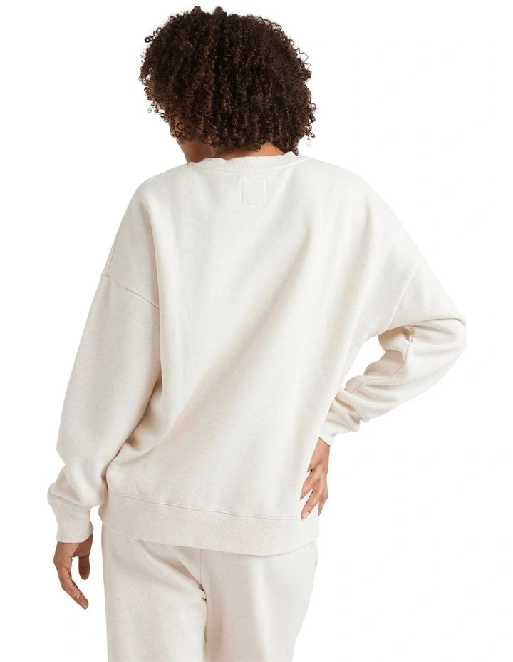 Wave Essential Crew Neck Jumper Snow Marle image 2
