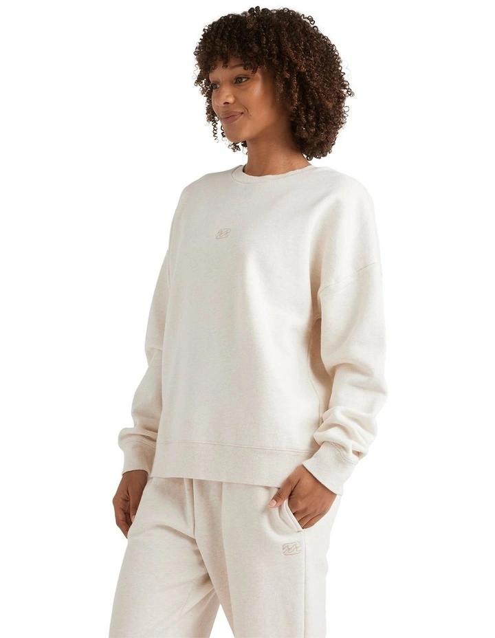 Wave Essential Crew Neck Jumper Snow Marle image 3