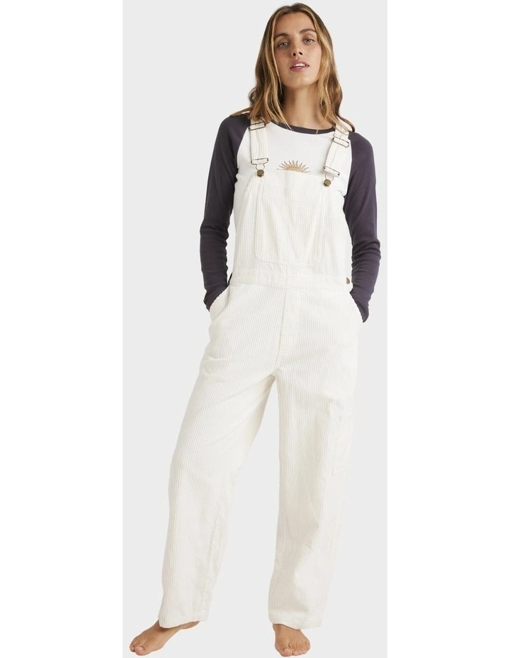 Leia Cord Overalls in Salt Crystal image 1