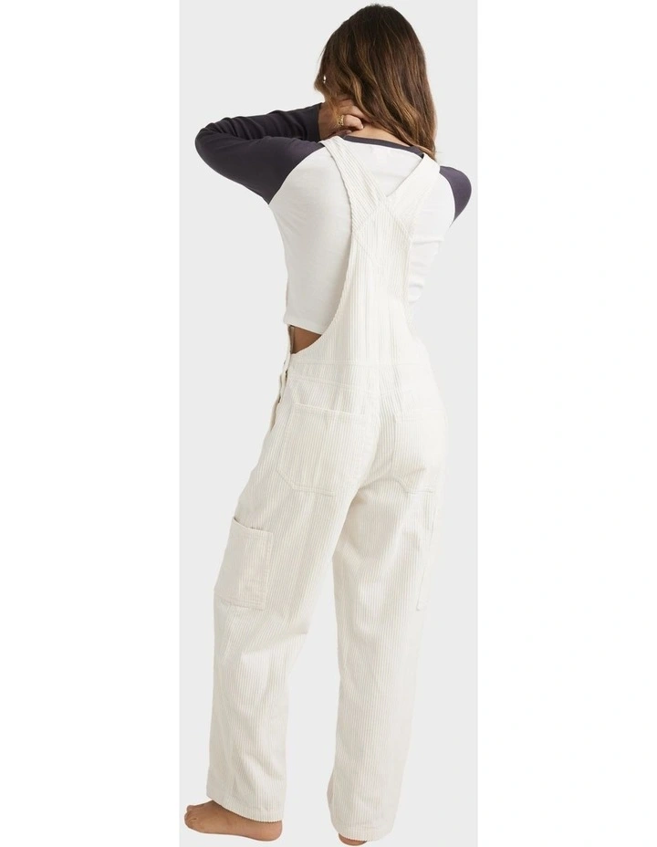 Leia Cord Overalls in Salt Crystal image 2