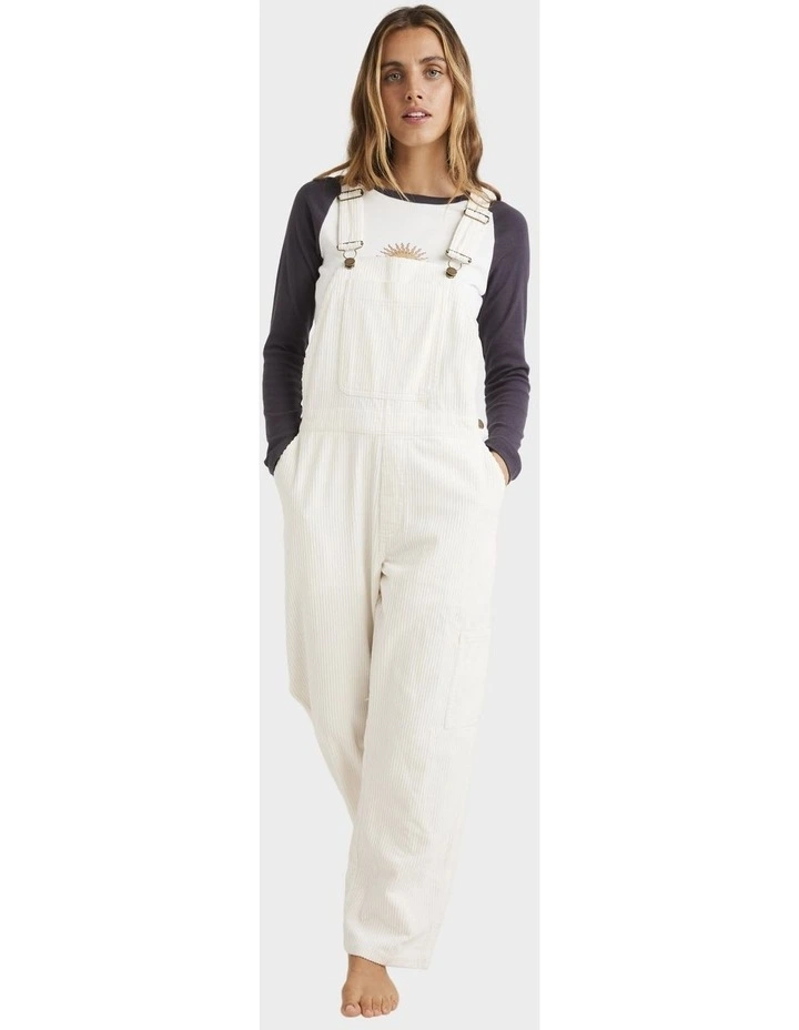 Leia Cord Overalls in Salt Crystal image 5