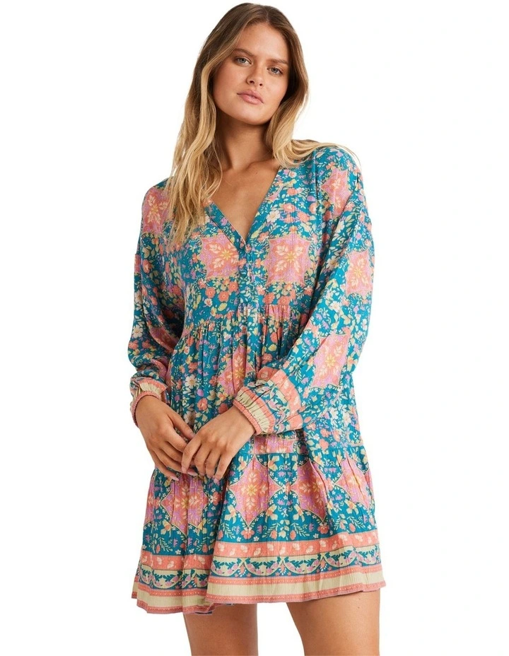 Sunrise Coast La Mer Mini Dress in Multi image 1