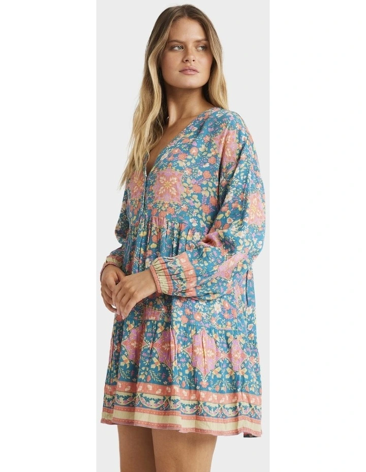 Sunrise Coast La Mer Mini Dress in Multi image 3