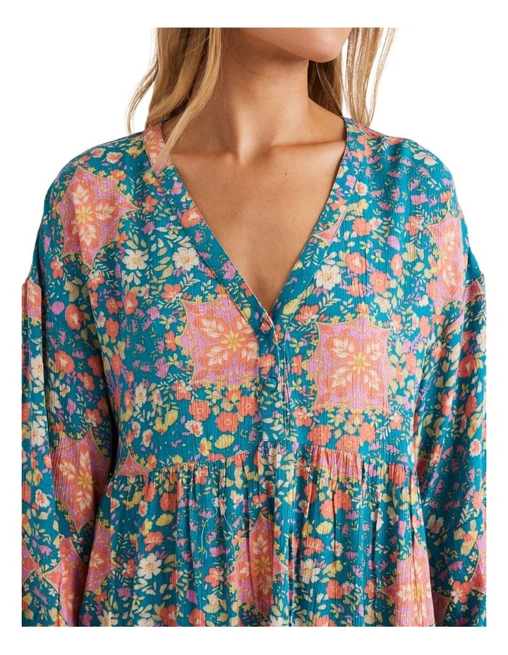 Sunrise Coast La Mer Mini Dress in Multi image 4